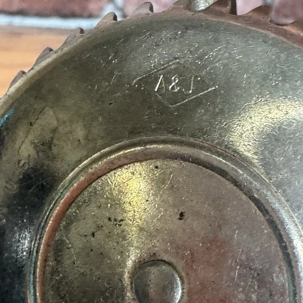 Antique 1923 A&J‎ Ekco  Manual Hand Mixer Beater Stainless Retro Kitchen USA